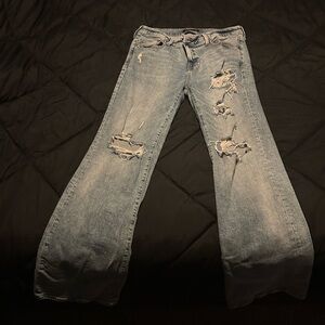 Aeropostale Women's Flare Jeans - Light Blue